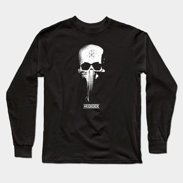 H R Giger Harkonnen Long Sleeve T-Shirt by MattDesignOne